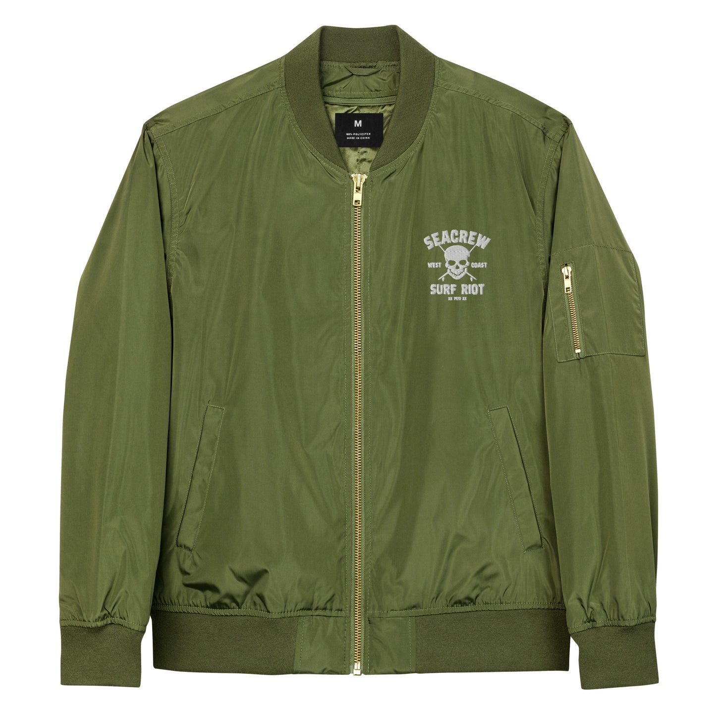 Surf Riot 1973 Premium recycled bomber jacket