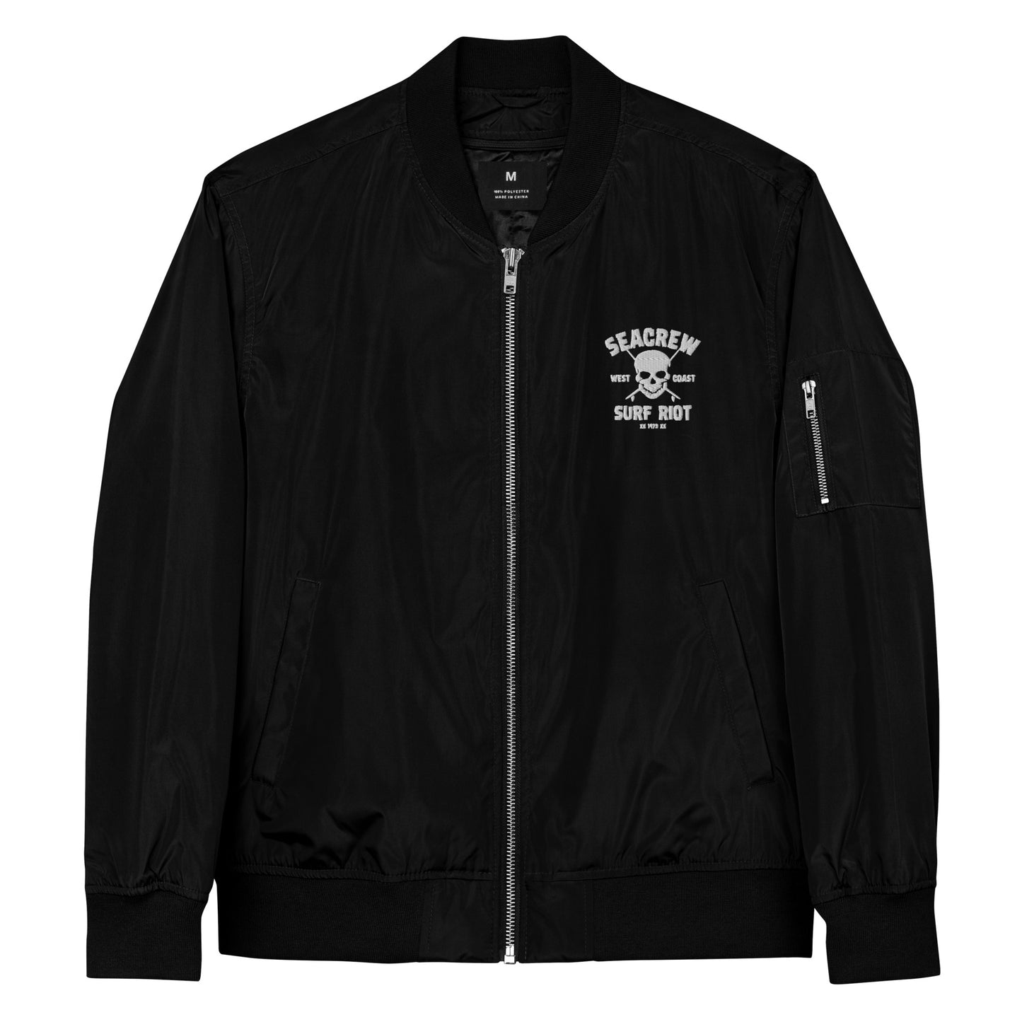 Surf Riot 1973 Premium recycled bomber jacket