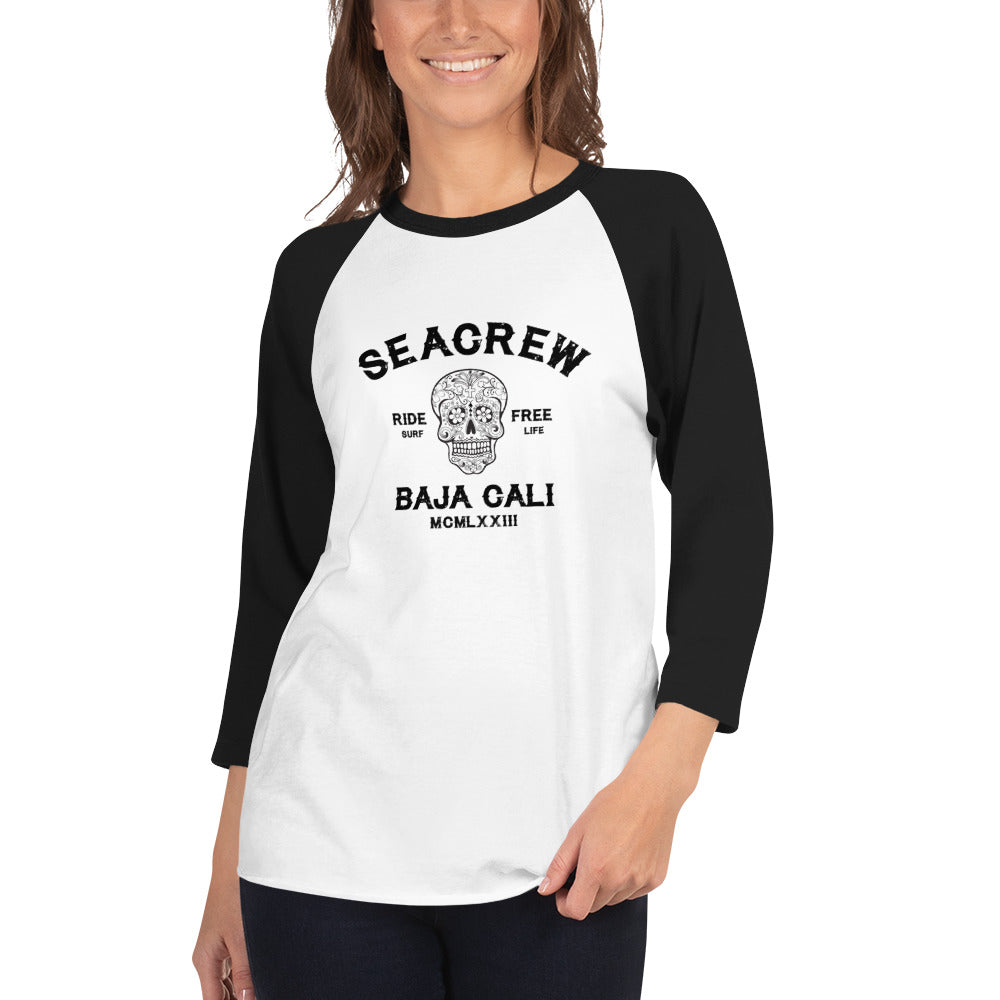 Baja Cali 3/4 sleeve raglan shirt