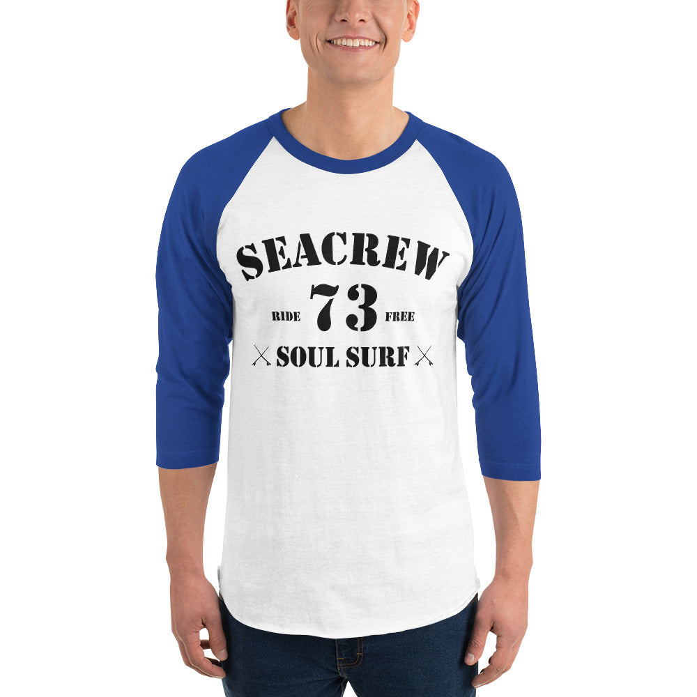 73 3/4 sleeve raglan shirt